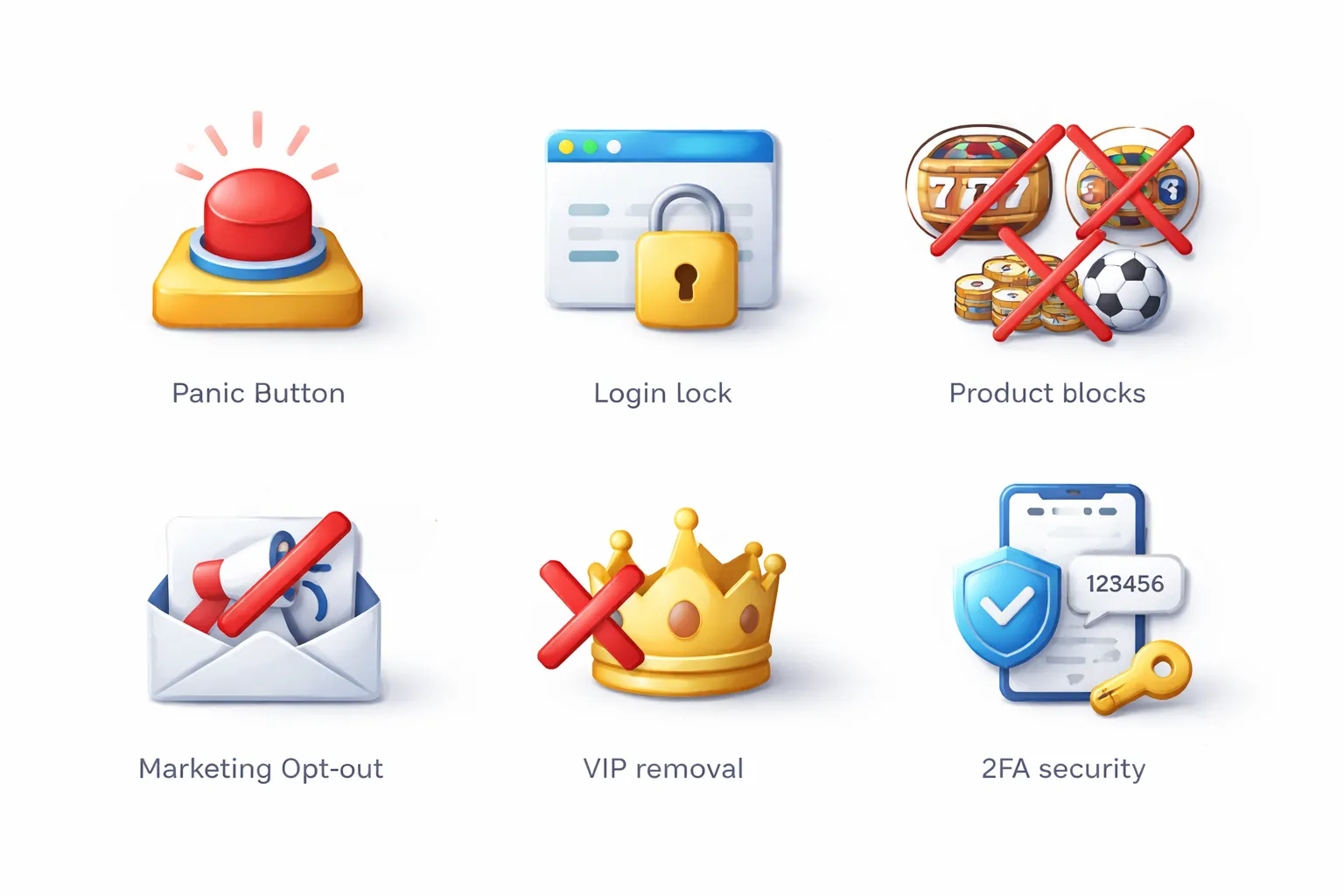 Account Controls: Access restrictions beyond simple limits