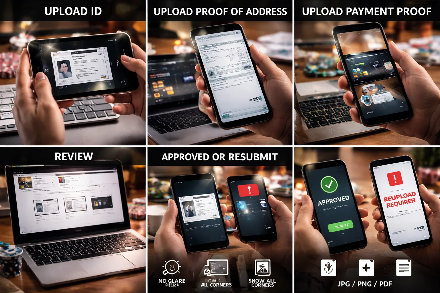 Account verification (KYC) made simple: upload documents in minutes