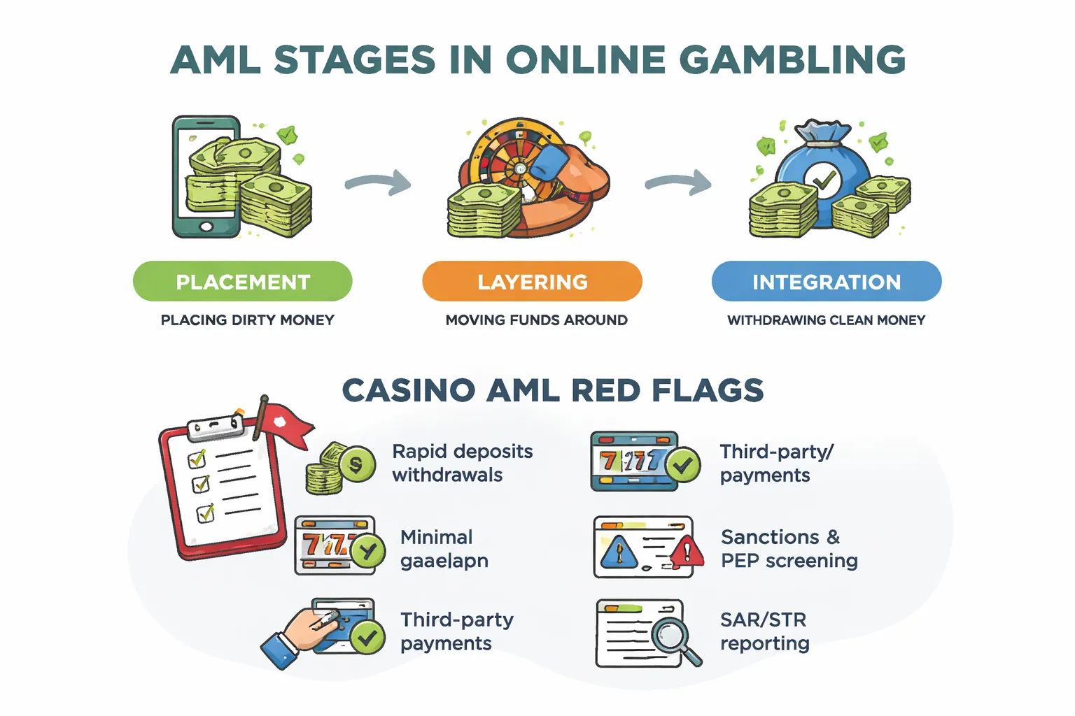 AML in online gambling: how casinos detect money laundering