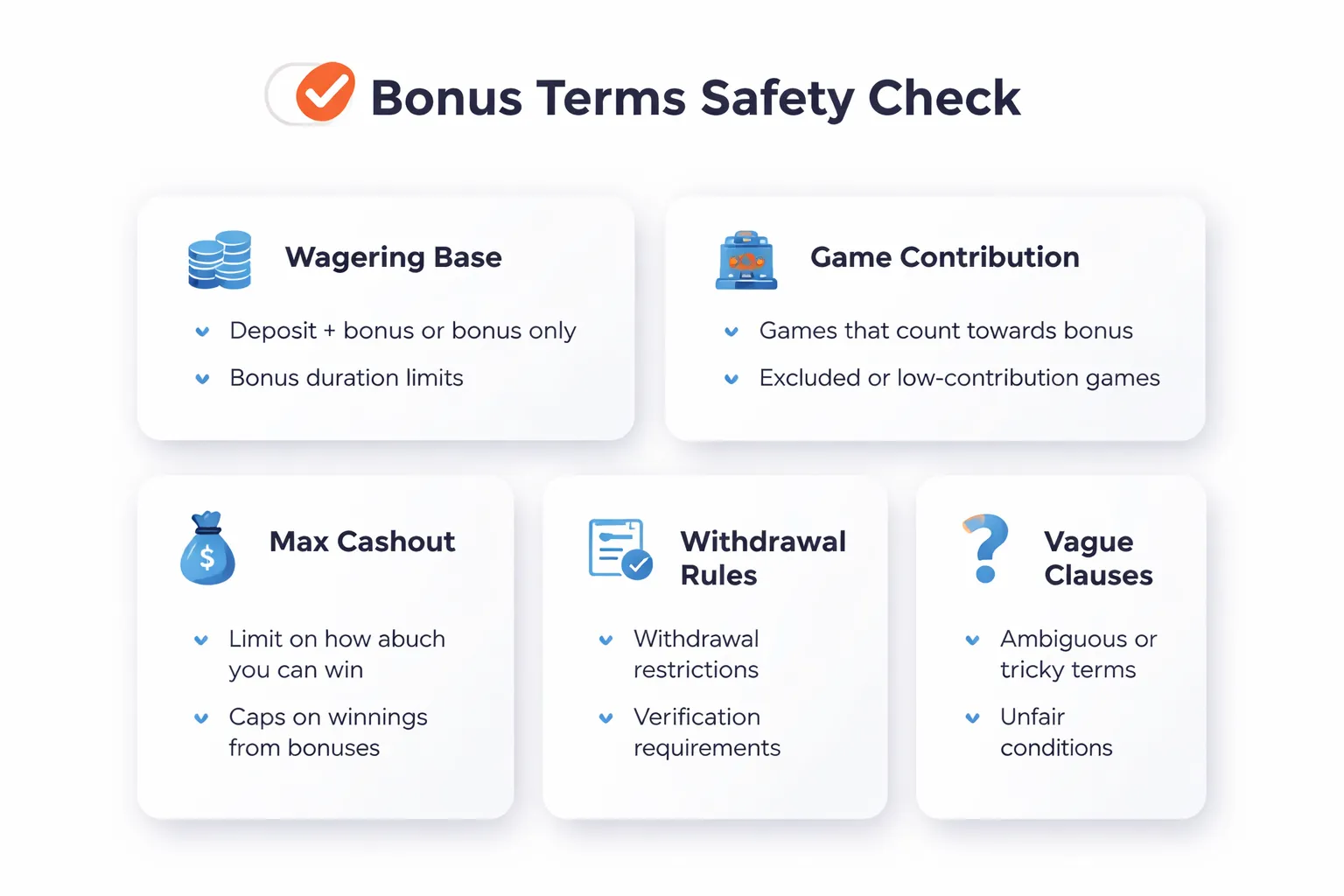 Bonus terms that can make a casino unsafe (even if licensed)