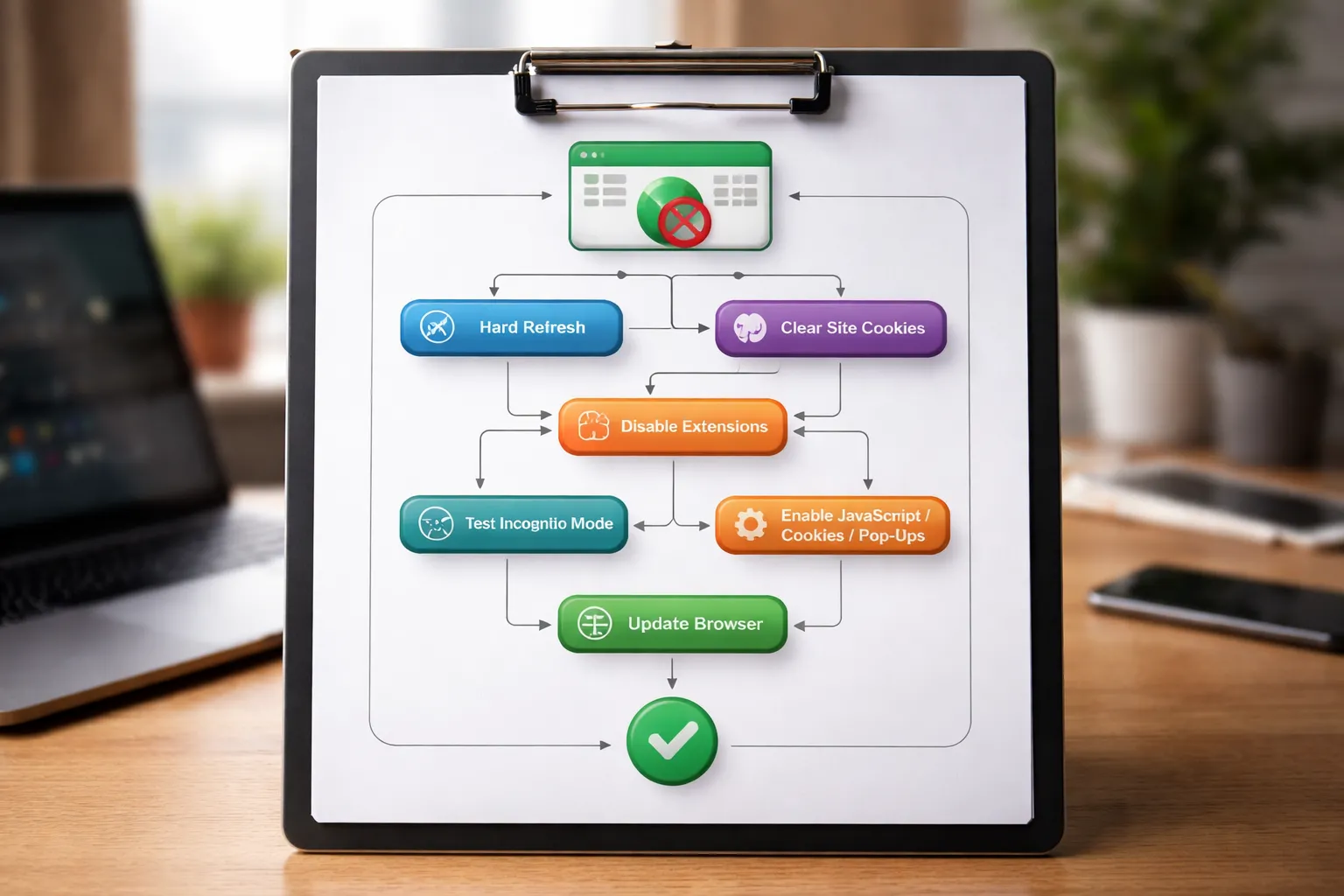 Browser fixes for desktop login errors