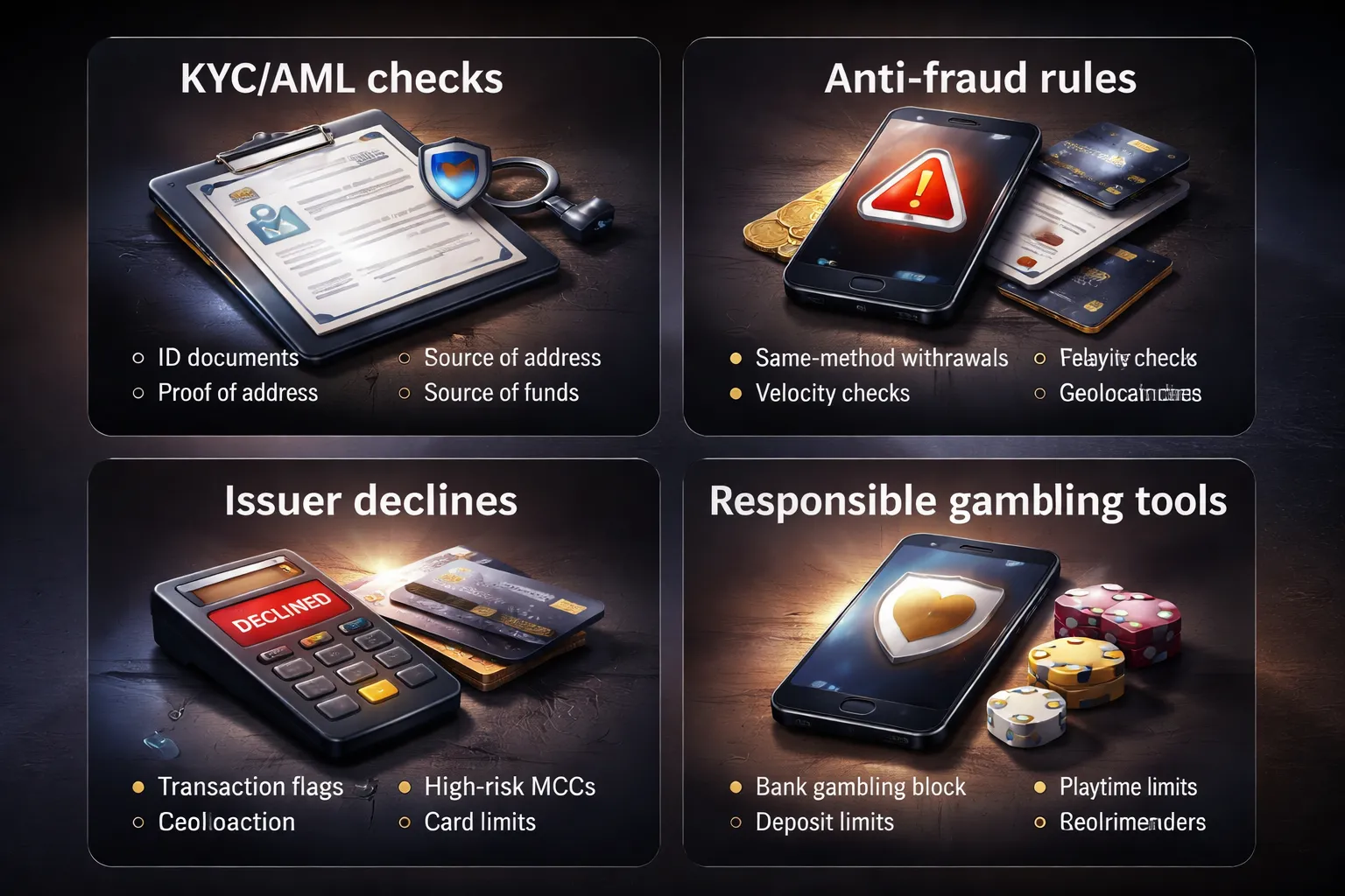 Compliance, responsible gambling, and why fees sometimes exist