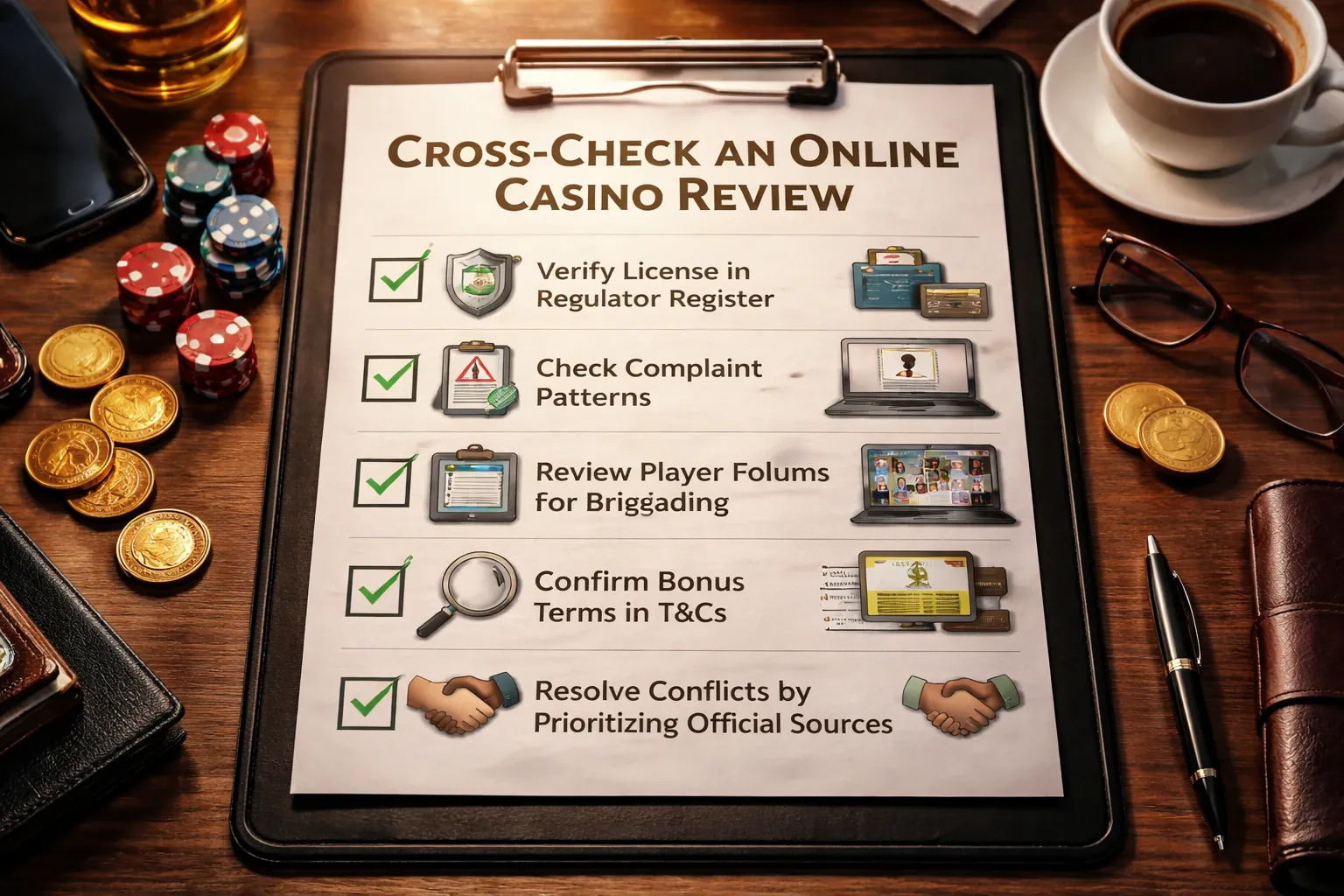 Cross-check a casino review with independent sources