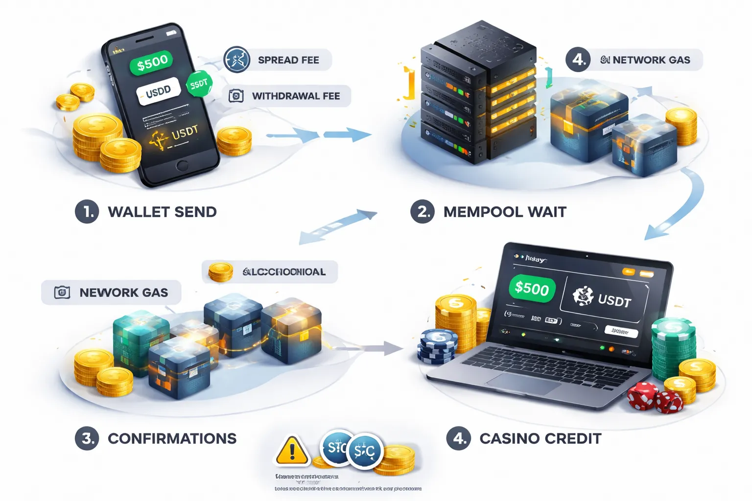 Cryptocurrency Payments (BTC, ETH, USDT, and Altcoins)