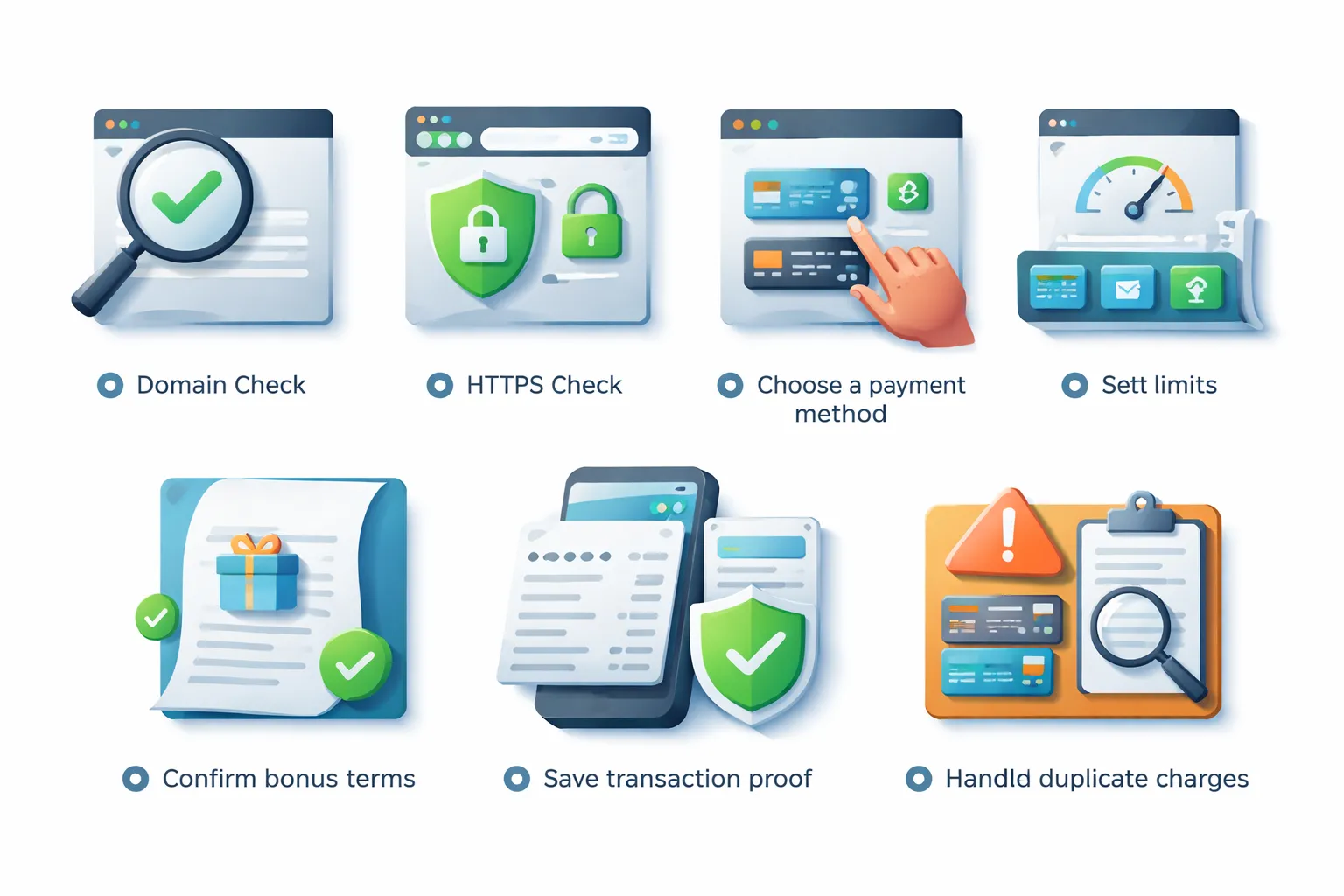 Deposit safely: a step-by-step secure workflow