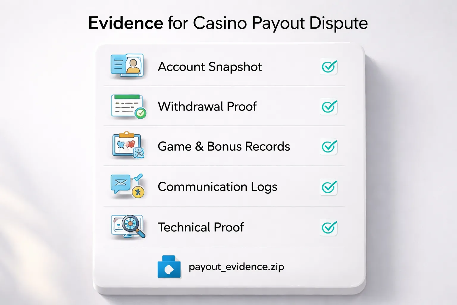 Evidence Checklist: What to Document Before You Escalate