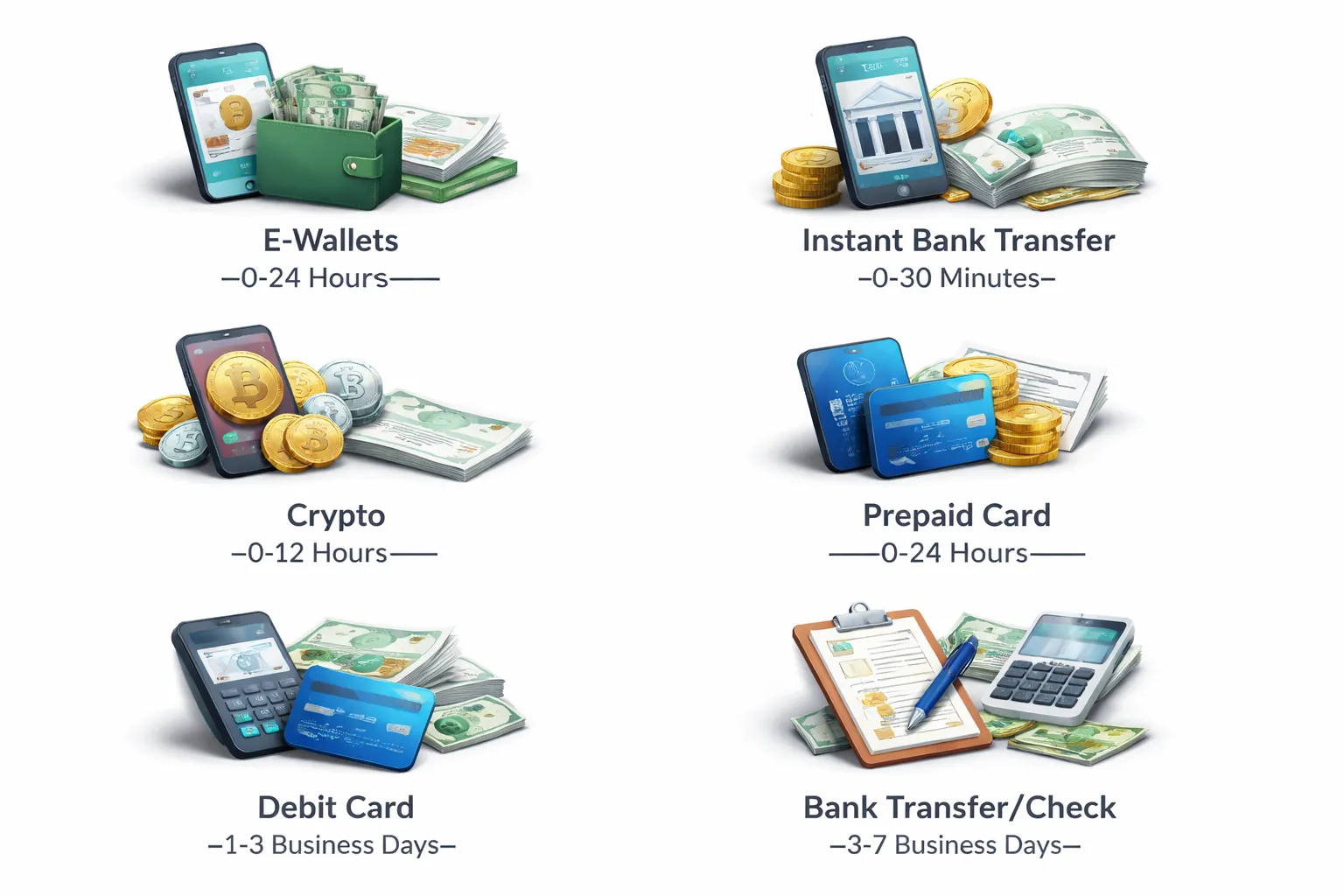Fastest Withdrawal Methods Ranked (with Realistic Timeframes)