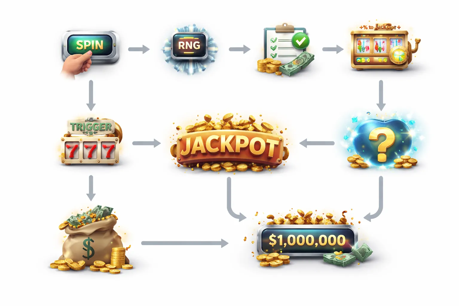 How slot jackpots work step by step