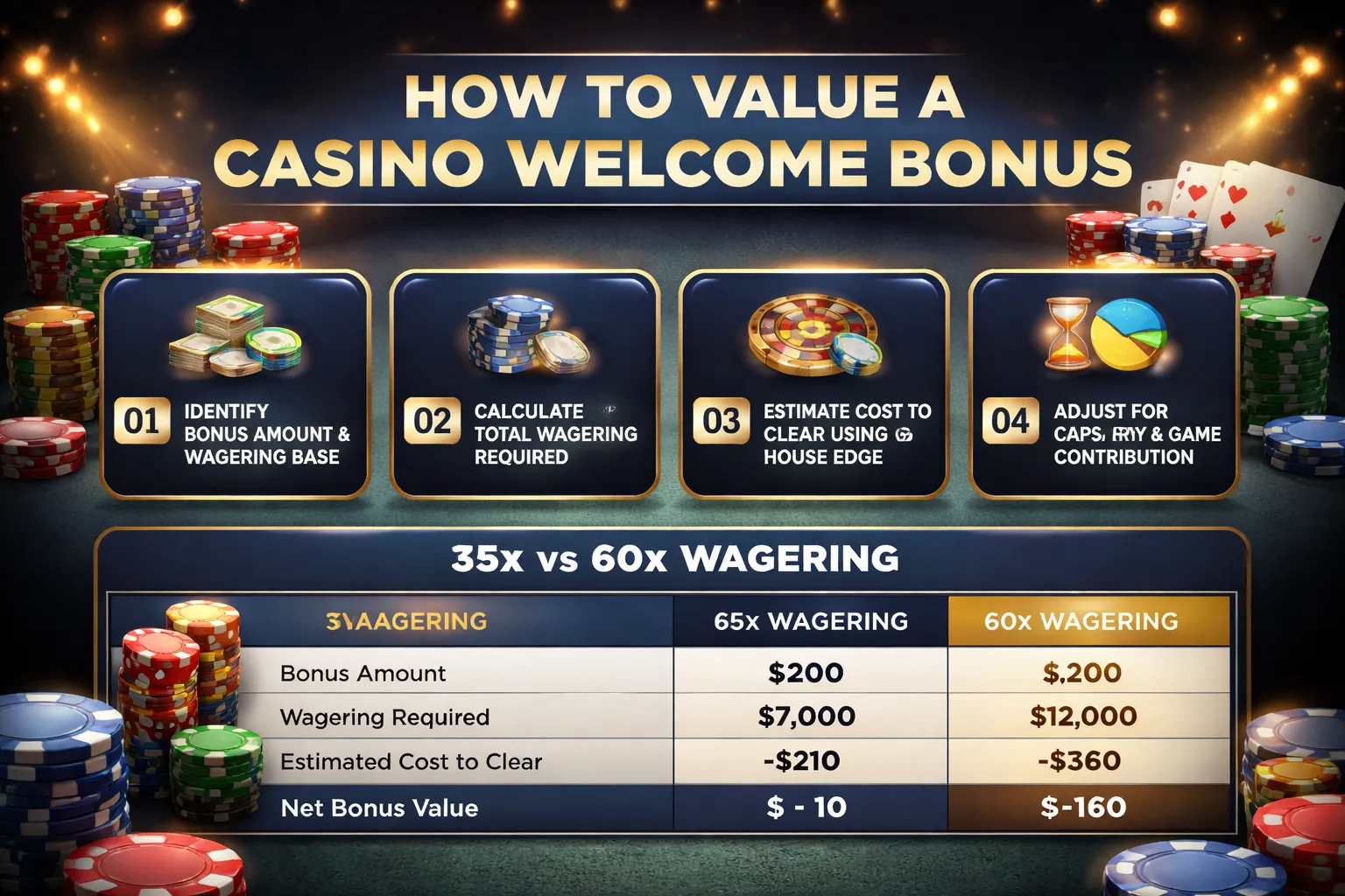 How to Calculate the Real Value of a Welcome Bonus (Simple EV Framework)