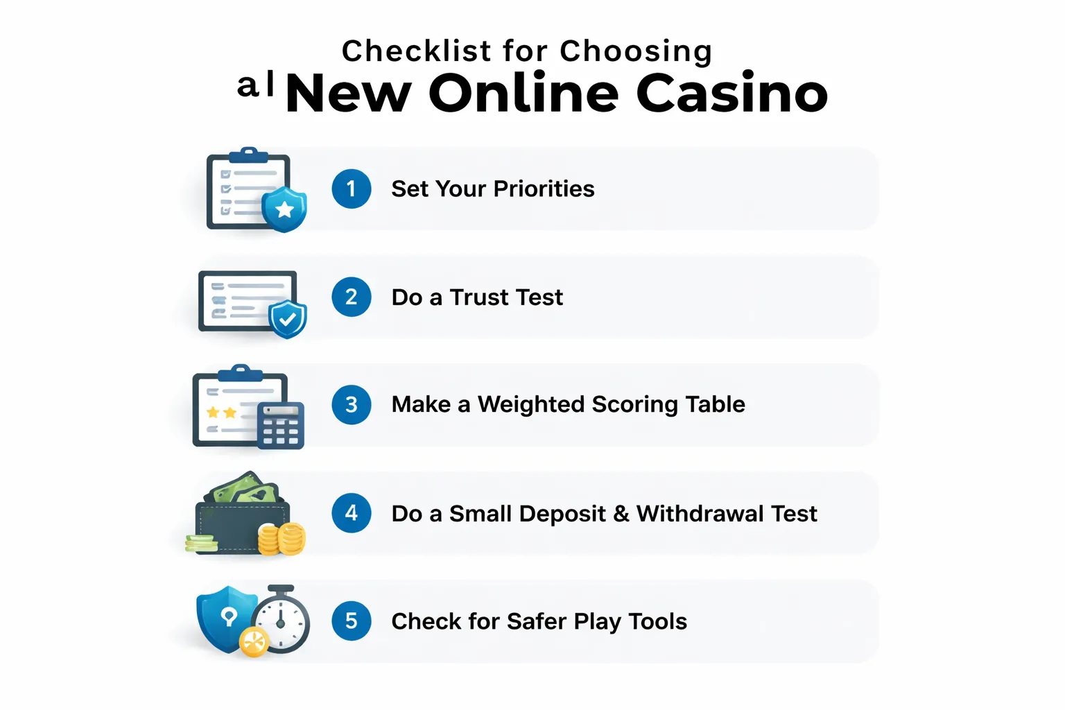 How to Choose the Right New Online Casino for You (Step-by-Step Checklist)