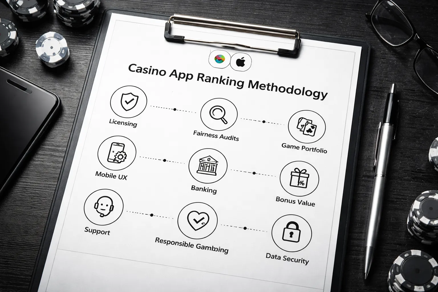 How we evaluate and rank casino apps (our methodology)