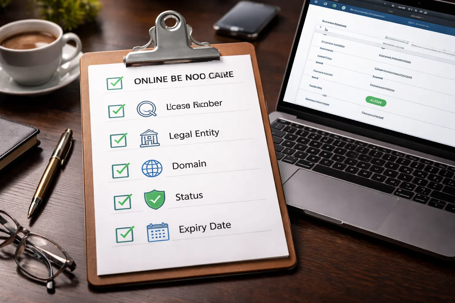 License and regulation checks that actually work