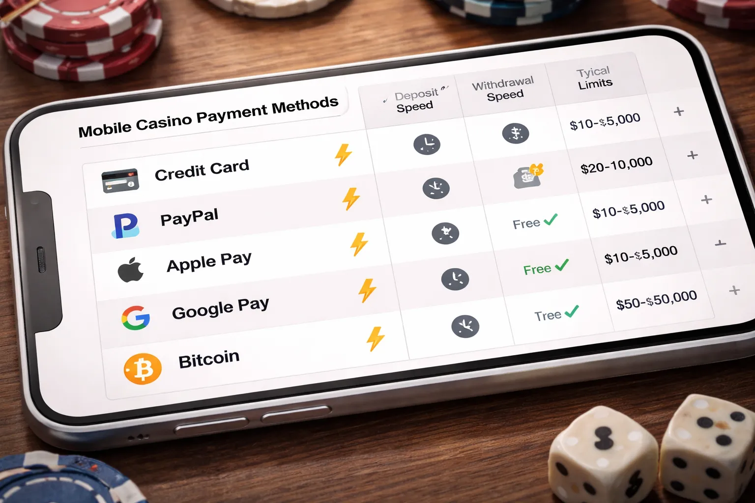 Mobile payments, withdrawals, and payout speed