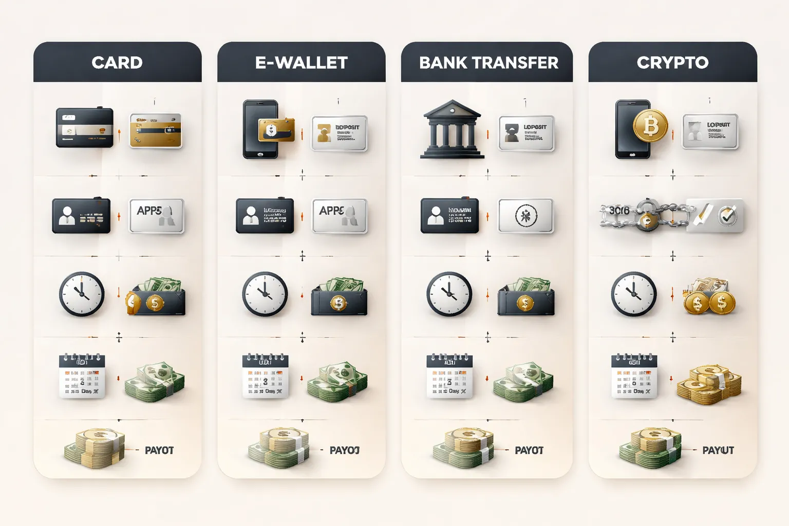 Payments, crypto, and banking: deposits and withdrawals explained