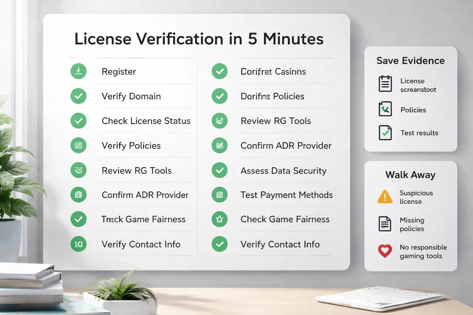 Practical checklist: quick license verification in under 5 minutes