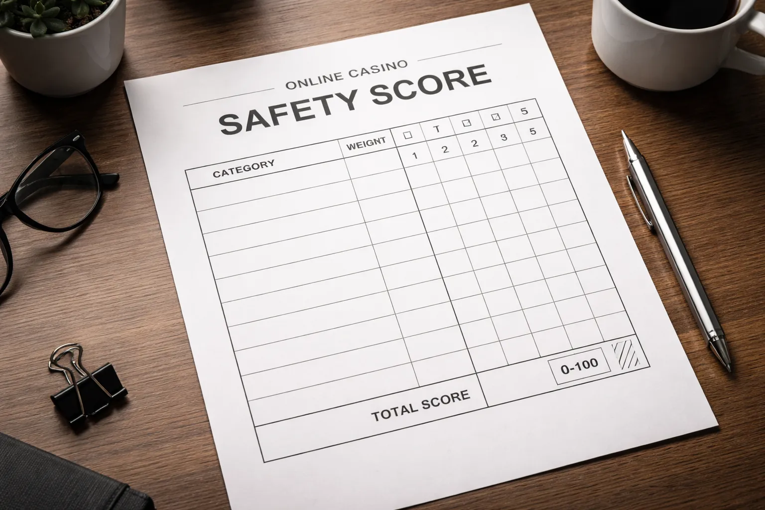 Quick comparison worksheet: score a casino in 10 minutes