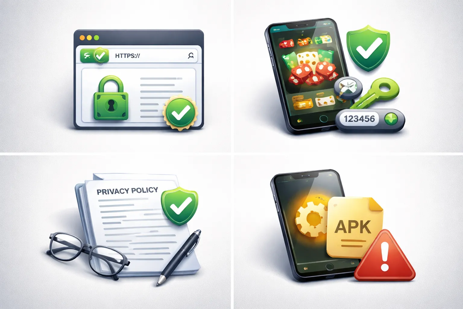 Security and privacy signals (protect your money and your identity)