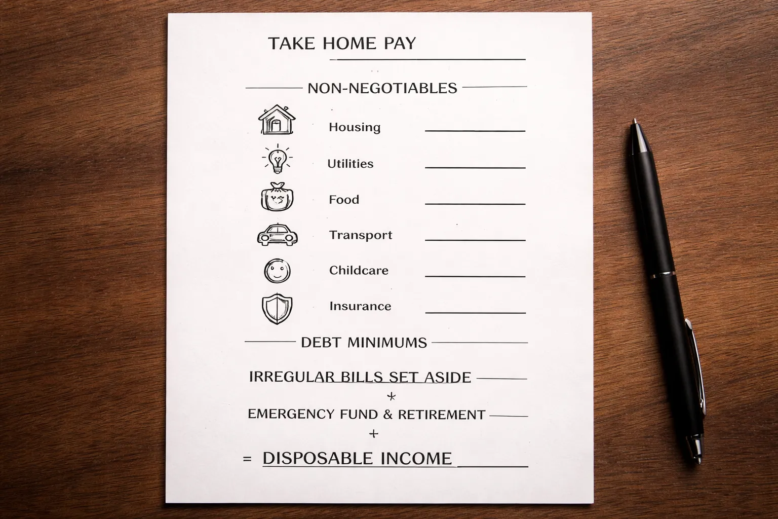 Step 1: Calculate Your True Disposable Income