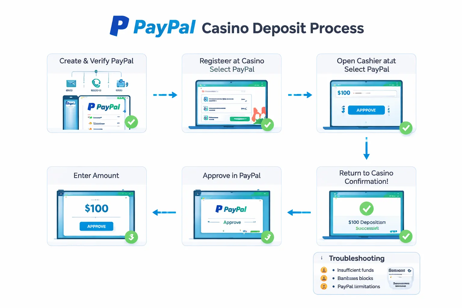 Step-by-Step: How to Deposit with PayPal at an Online Casino
