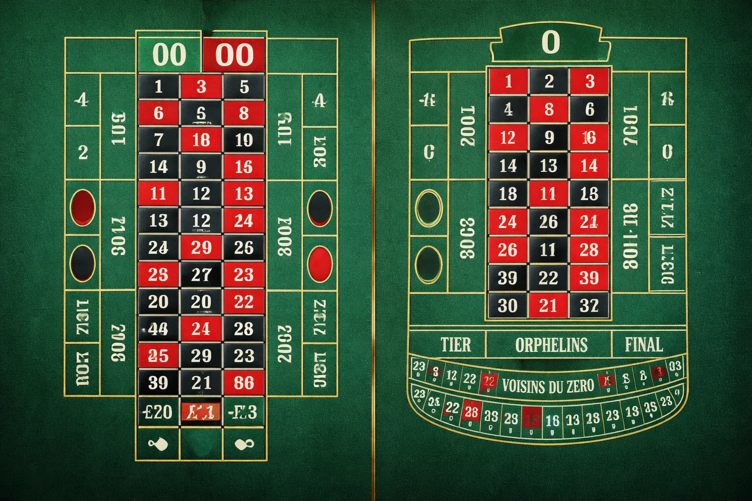 Table Layout and Betting Mechanics