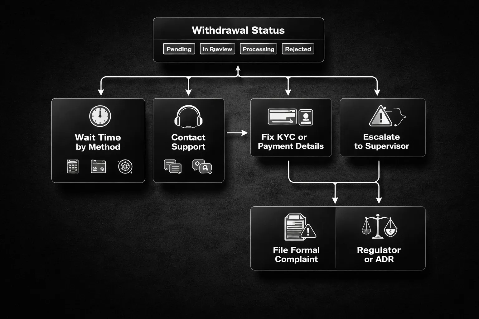 Troubleshooting delayed withdrawals (what to do step-by-step)