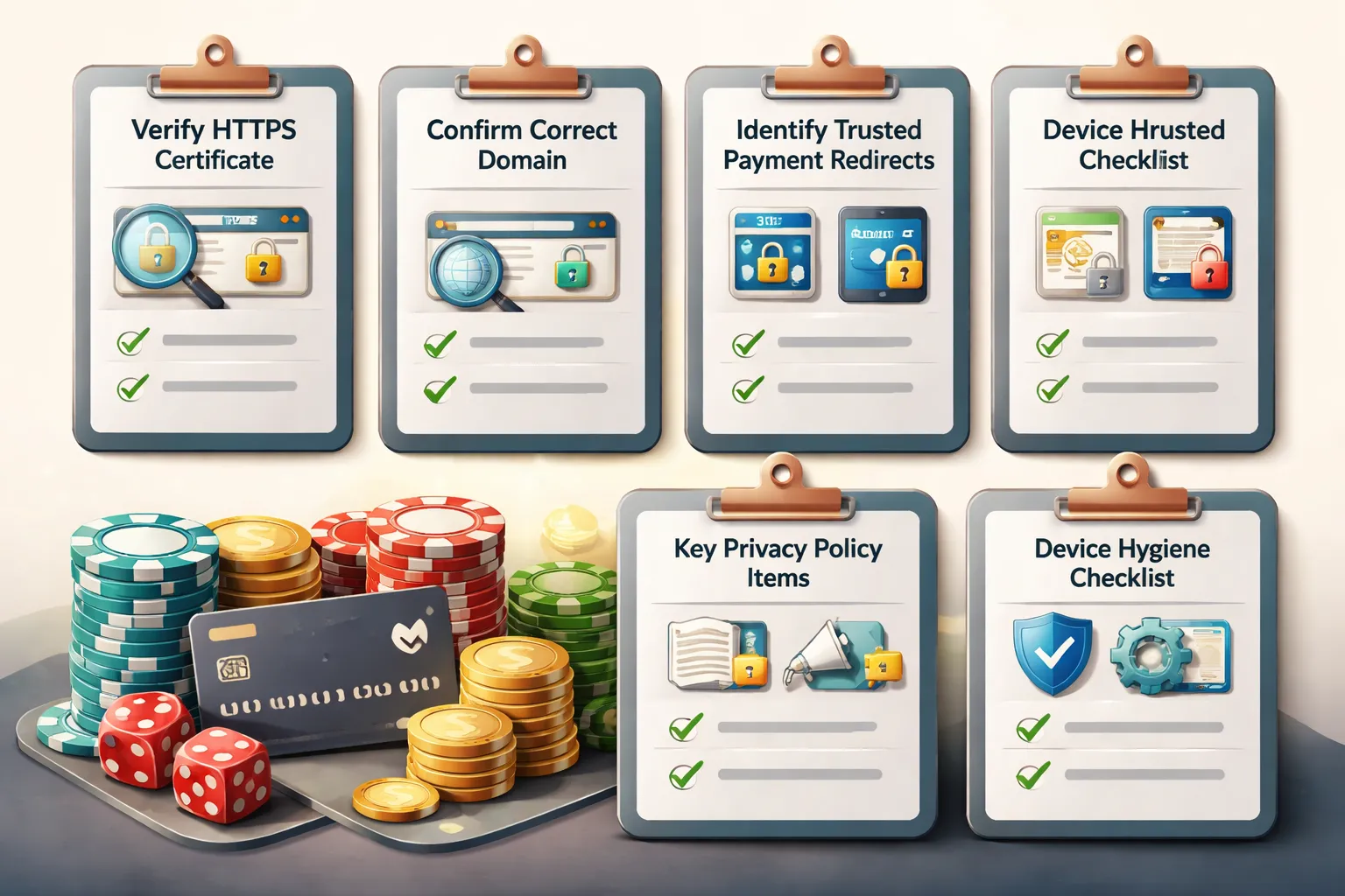 Verify checkout security and data privacy practices