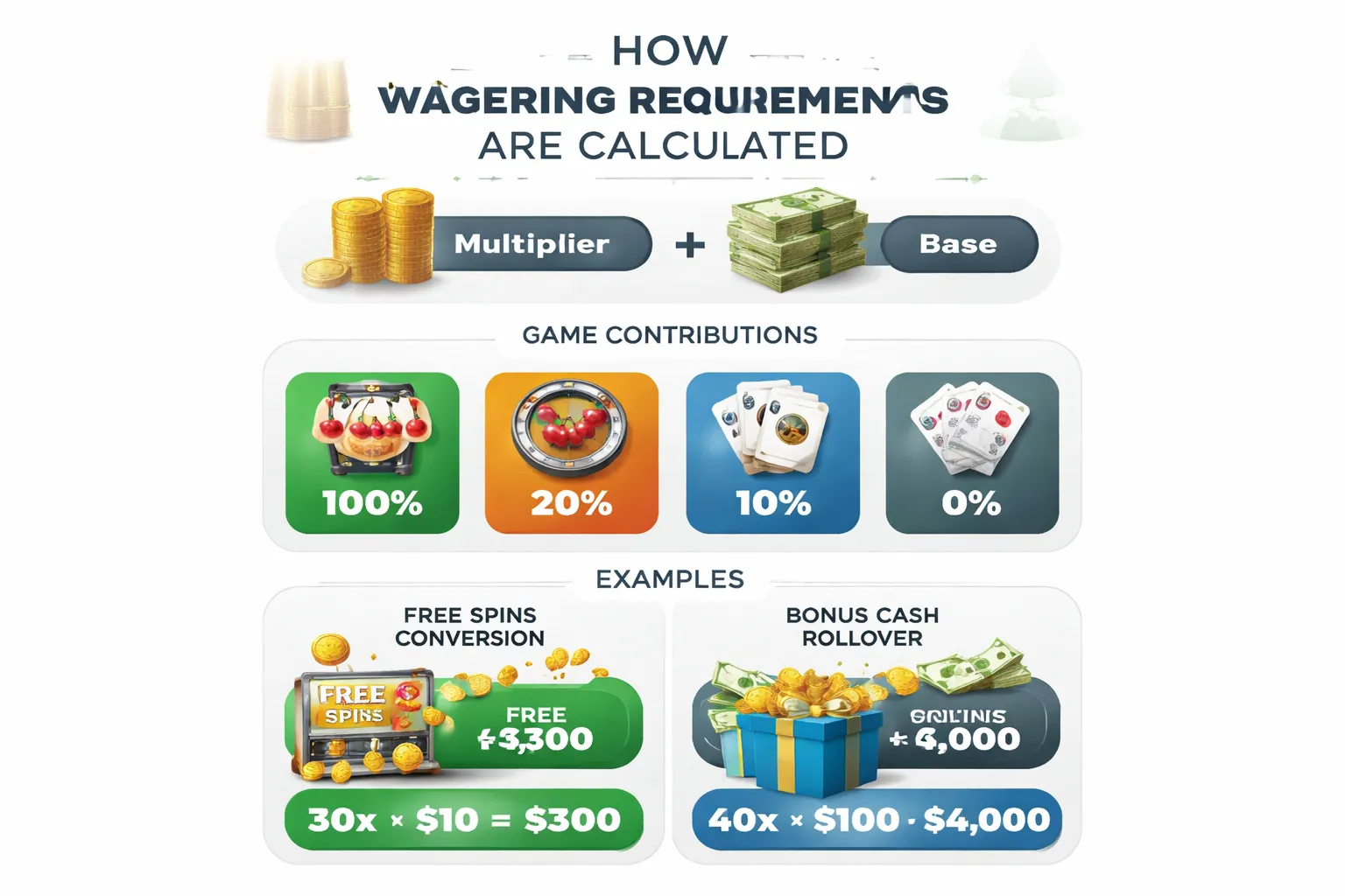 Wagering Requirements Explained (Rollovers Made Simple)
