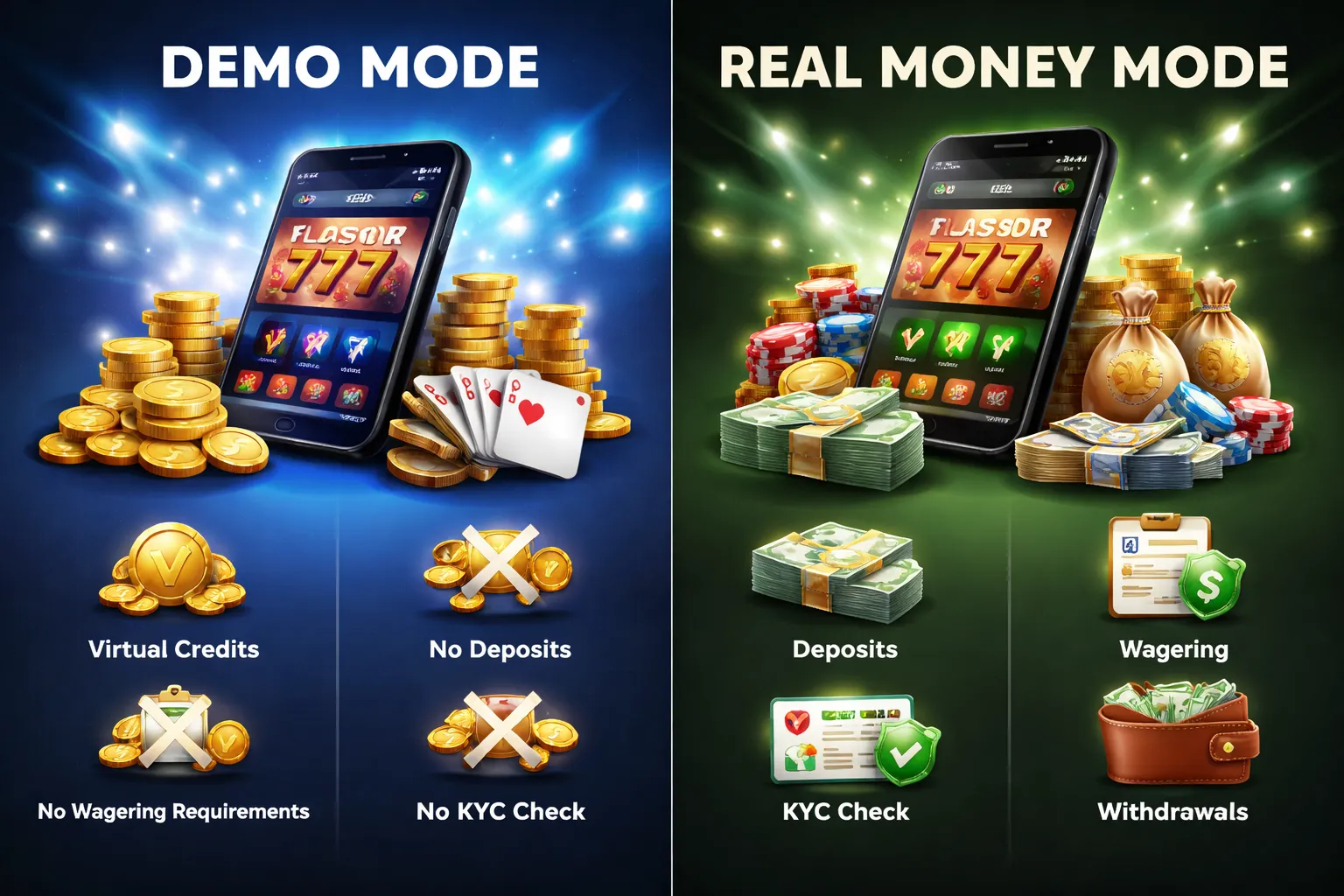 What it means to play casino games online (real money vs demo)