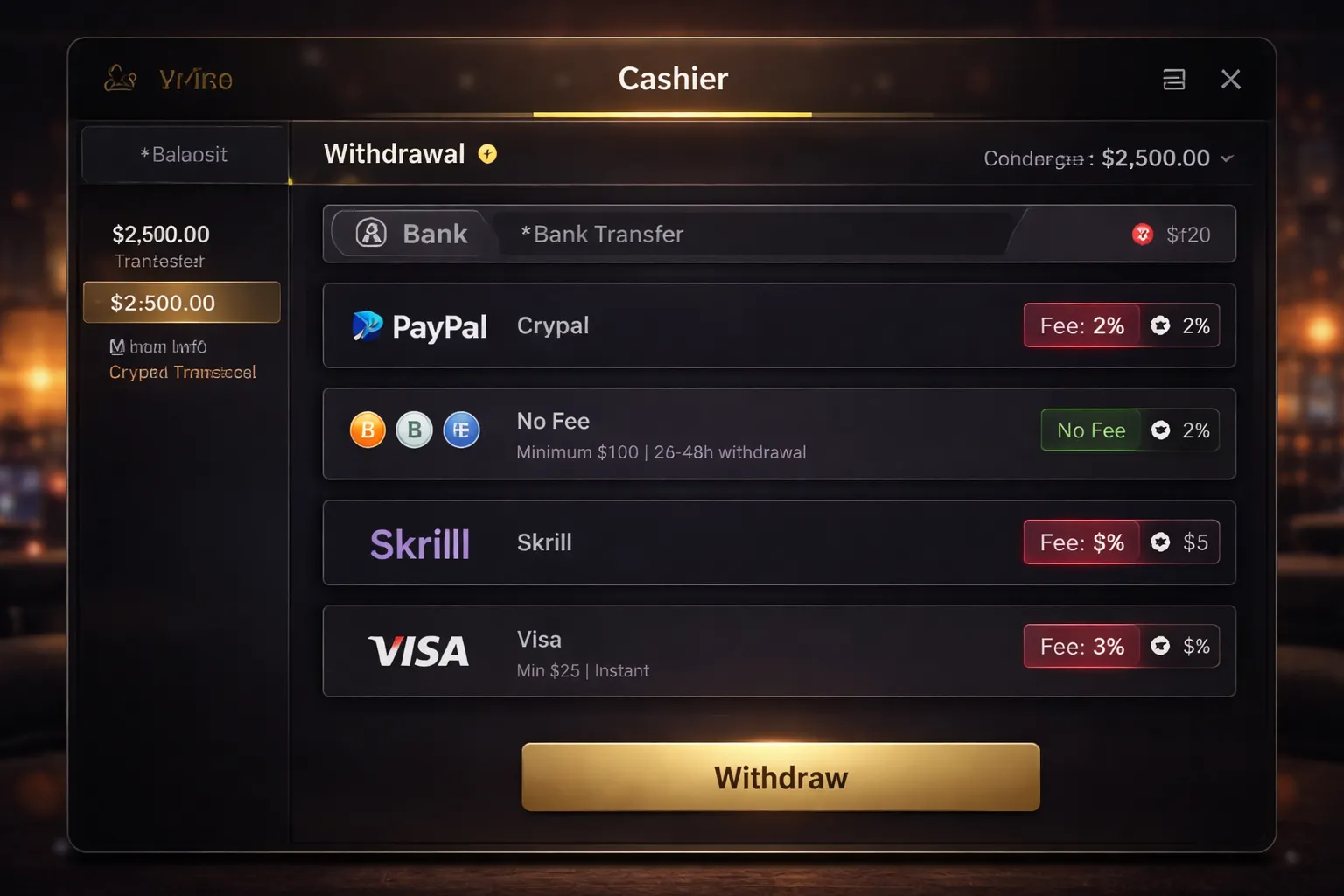 Where to find fee information before you deposit